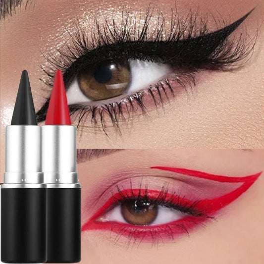 Creamy Texture Eyeliner Black Red Matte Easy Coloring Sweatproof High Pigment Eyeliner Pencil Daily Makeup Accessories for Women