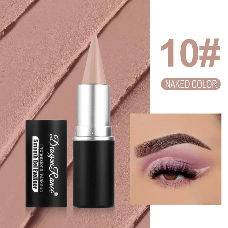 Creamy Texture Eyeliner Black Red Matte Easy Coloring Sweatproof High Pigment Eyeliner Pencil Daily Makeup Accessories for Women