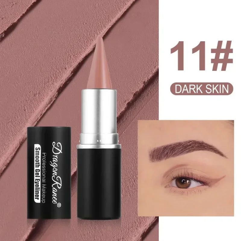 Creamy Texture Eyeliner Black Red Matte Easy Coloring Sweatproof High Pigment Eyeliner Pencil Daily Makeup Accessories for Women