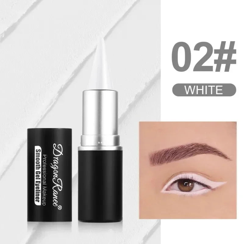 Creamy Texture Eyeliner Black Red Matte Easy Coloring Sweatproof High Pigment Eyeliner Pencil Daily Makeup Accessories for Women