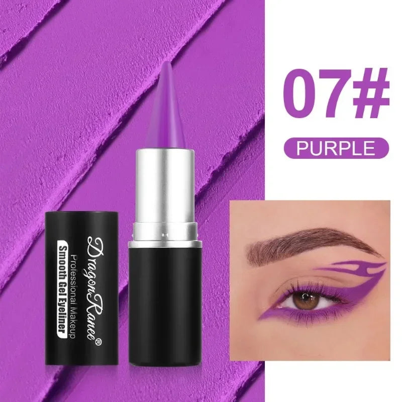 Creamy Texture Eyeliner Black Red Matte Easy Coloring Sweatproof High Pigment Eyeliner Pencil Daily Makeup Accessories for Women