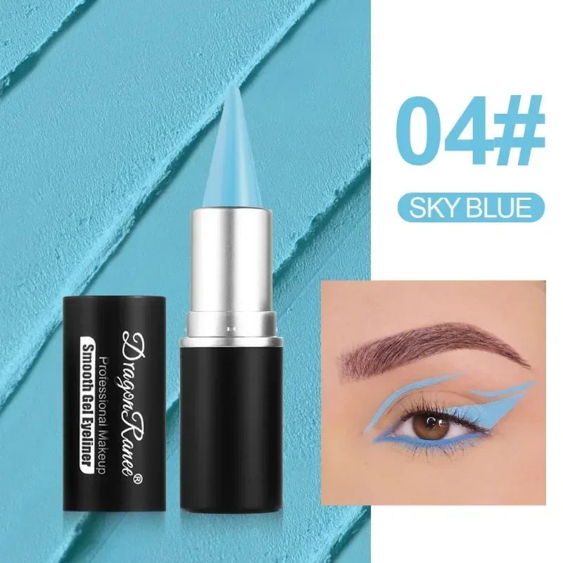 Creamy Texture Eyeliner Black Red Matte Easy Coloring Sweatproof High Pigment Eyeliner Pencil Daily Makeup Accessories for Women