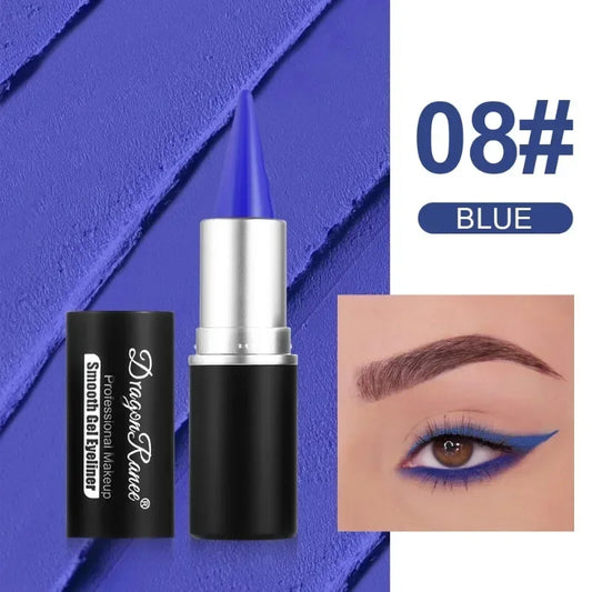 Creamy Texture Eyeliner Black Red Matte Easy Coloring Sweatproof High Pigment Eyeliner Pencil Daily Makeup Accessories for Women