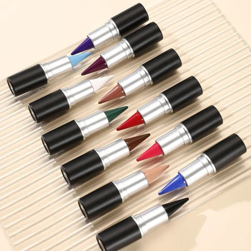 Creamy Texture Eyeliner Black Red Matte Easy Coloring Sweatproof High Pigment Eyeliner Pencil Daily Makeup Accessories for Women