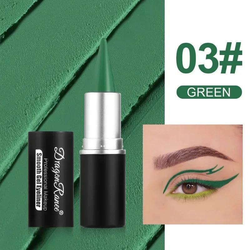 Creamy Texture Eyeliner Black Red Matte Easy Coloring Sweatproof High Pigment Eyeliner Pencil Daily Makeup Accessories for Women