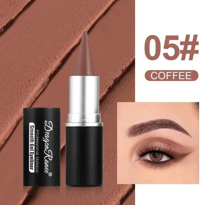 Creamy Texture Eyeliner Black Red Matte Easy Coloring Sweatproof High Pigment Eyeliner Pencil Daily Makeup Accessories for Women
